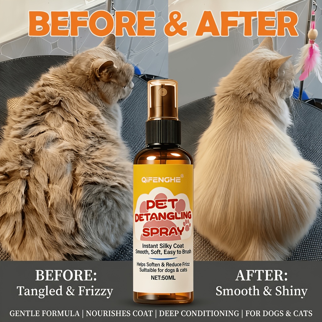 Hair Care Formulation - Haustierpflege-Spray und Entwirrungs-Conditioner, Sofortige Fellglättung, Tiefenwirksamer