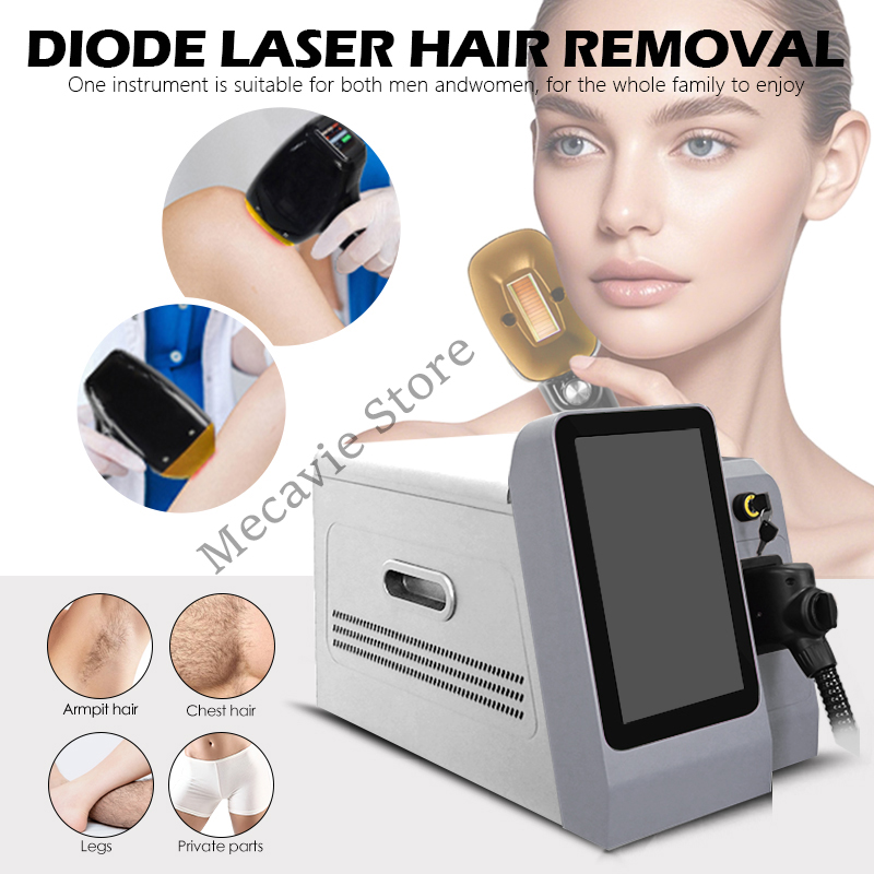 Hair Care Or Haircare - Professionelle 4-Wellen-Diodenlaser-Haarentfernungsmaschine 2025, tragbarer Sopran-Titan-4000-W-Epilierer für