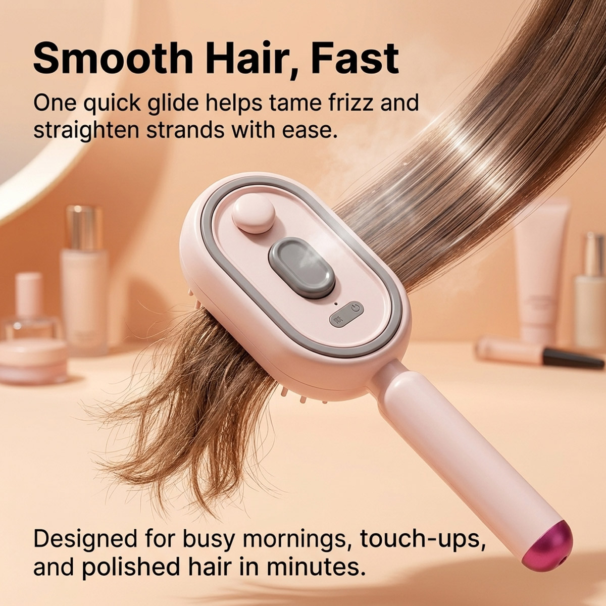 Hair Care Is Self Care - Elektrischer Selbstreinigender Haarkamm mit Luftkissen-Spray Ätherisches