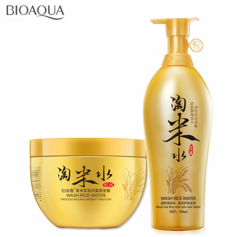 Hair Care With Rice Water - Bioaqua Tradition waschen Reiswasser 500ml Anti-Schuppen-Shampoo