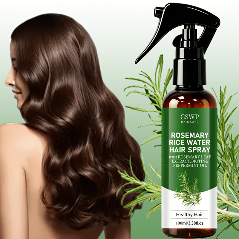 Hair Care With Rice Water - GSWP Verbessertes Rosmarin-Reiswasser Haarpflege-Spray. Glättet, bändigt