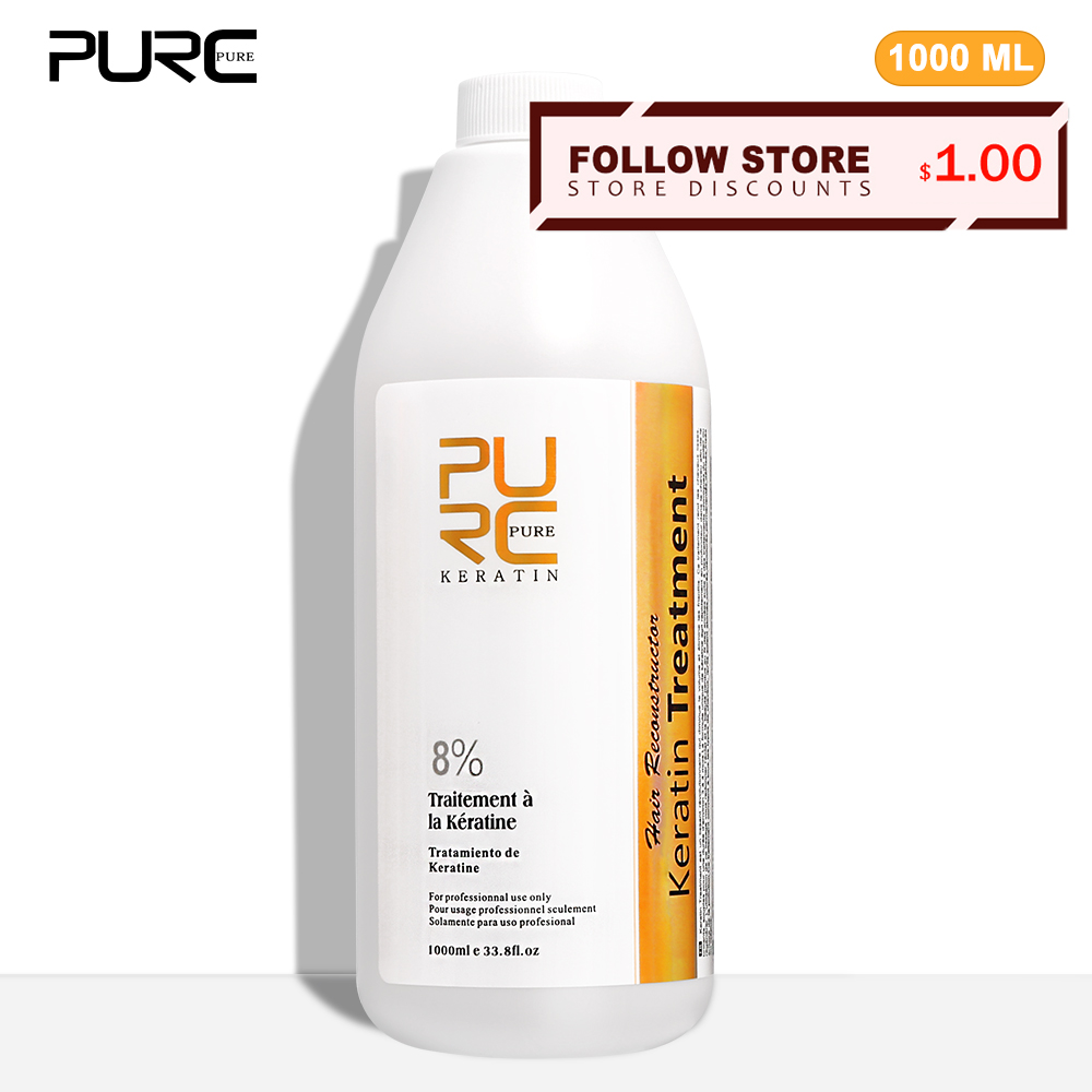 Hair Care Keratin Treatment - PURC 8 % Keratin-Glättungsbehandlung, krauselige Entfernung,