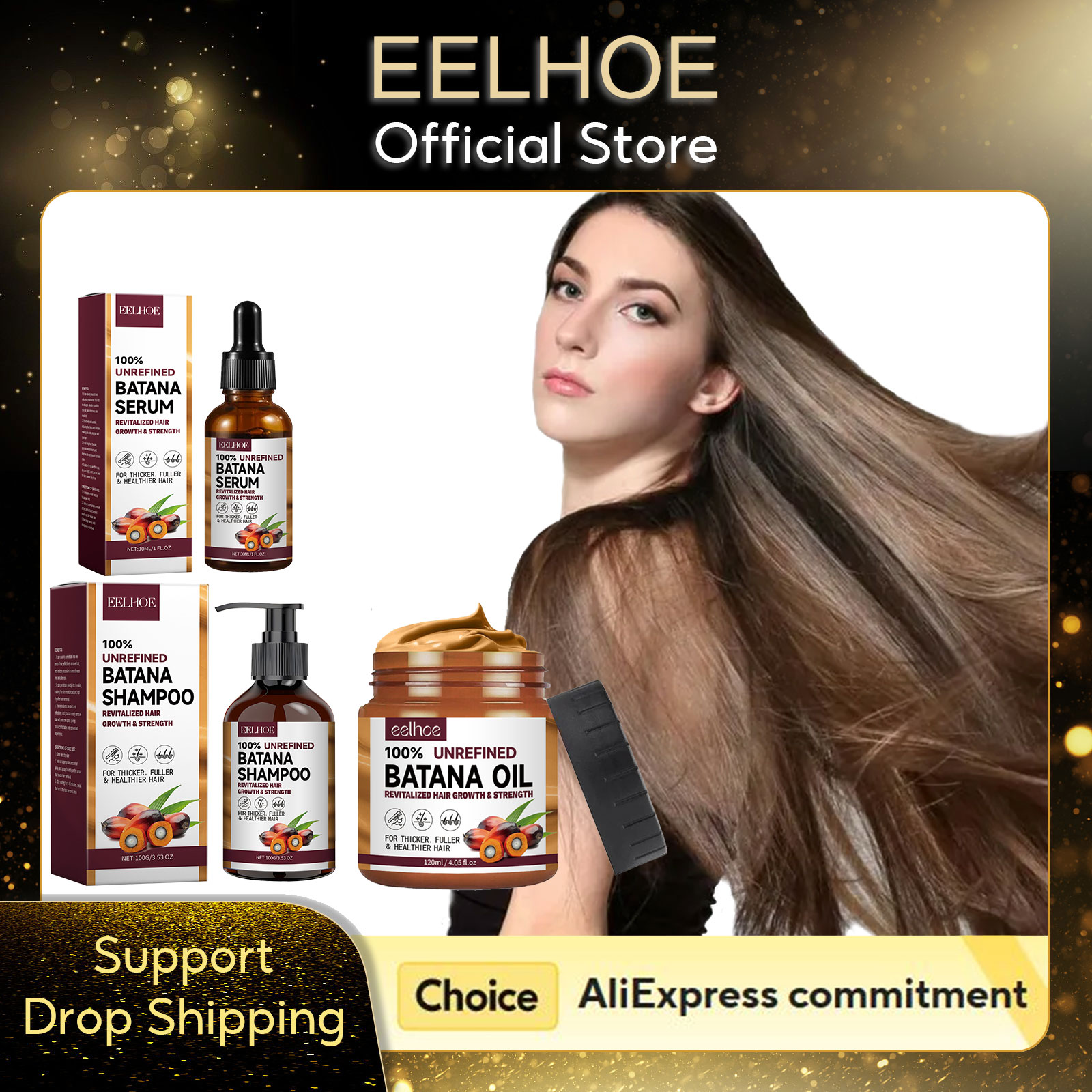 Hair Care Keratin Treatment - EELHOE Natürliches Batana-Öl, tief feuchtigkeitsspendendes, glattes,