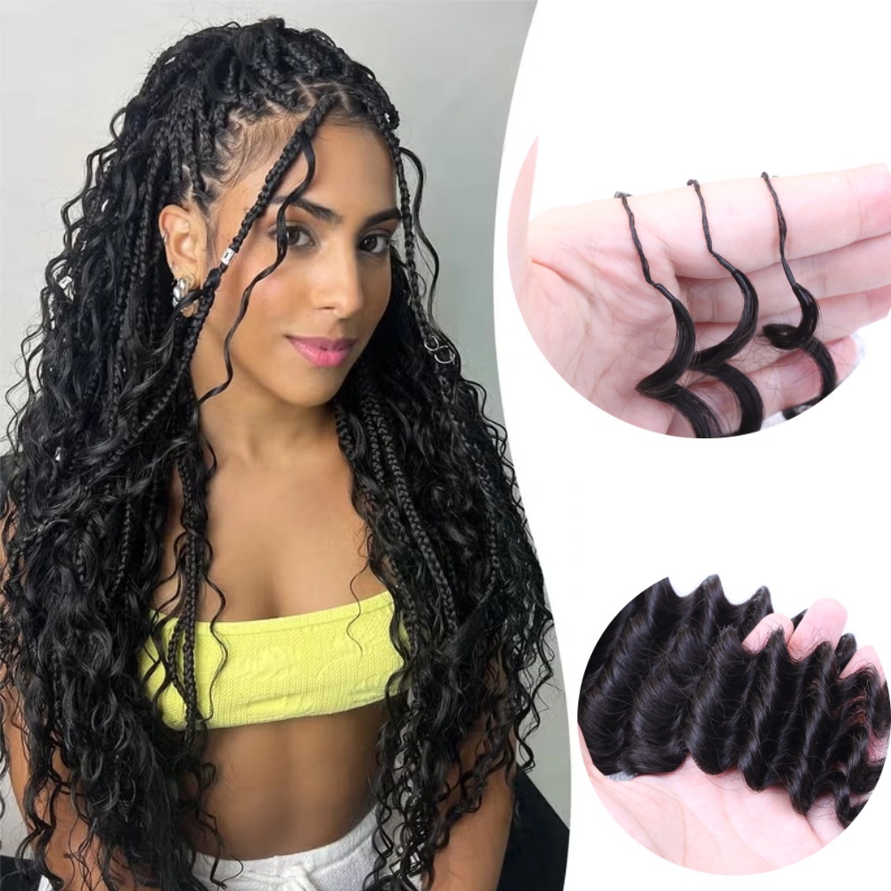 Hair Care Formulation - 100% Echthaar Miracle Knots Vorgeknotete Echthaar-Häkelbündel