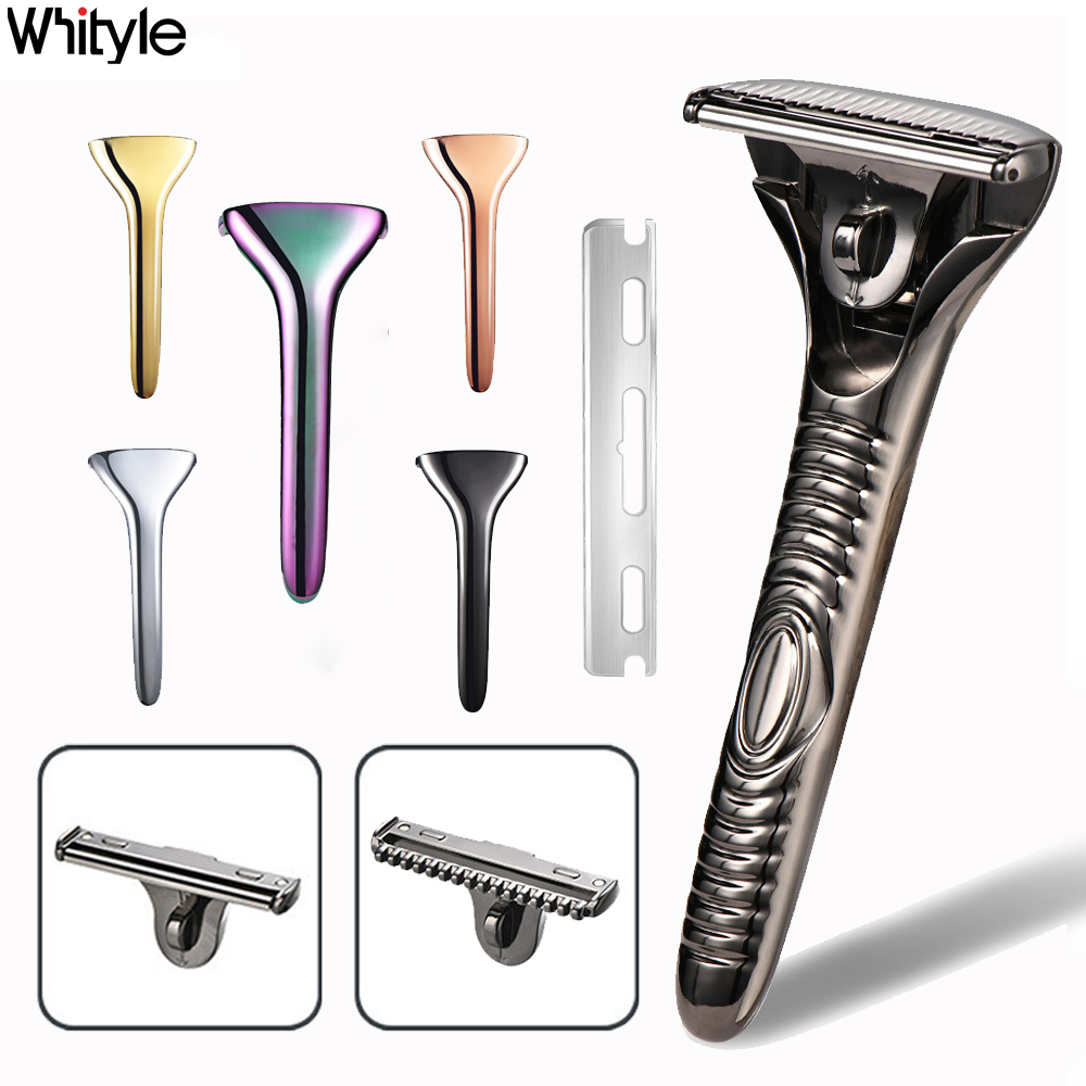 Hair Care Zinc - Whityle 25T magnetischer Sicherheitsrasierer, metallischer Farbverlauf,