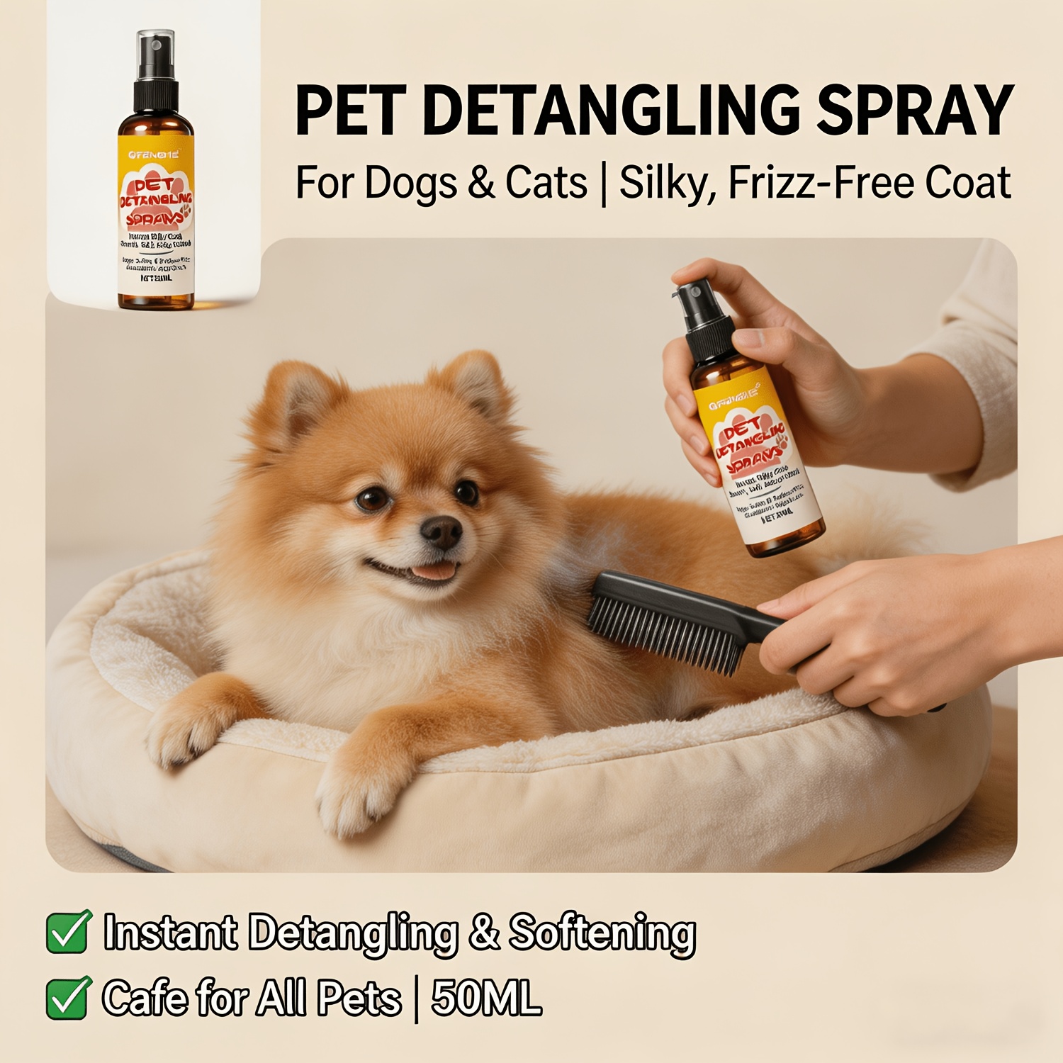 Haustierpflege-Spray und Entwi – Hair Care Formulation Bewertung und Preis