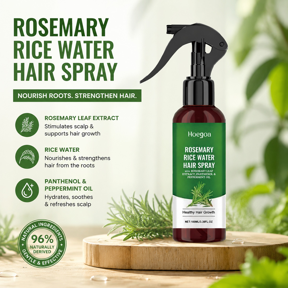 Rosmarin-Reiswasser-Haarspray  – Hair Care With Rice Water Bewertung und Preis