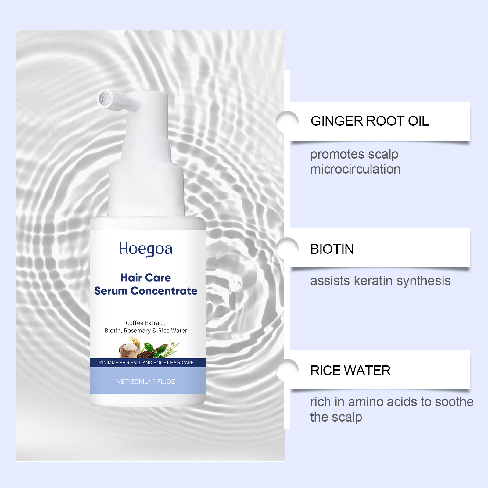 Haarpflege-Serum mit Koffein,  – Hair Care With Rice Water Bewertung und Preis